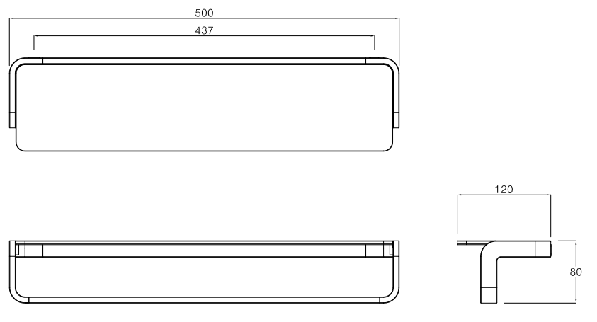 Thanh treo khăn Krene KH-705B-1 - Ảnh 3
