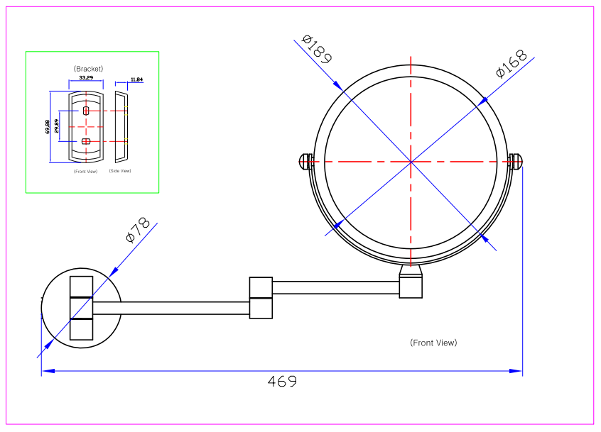Gương trang điểm Krene (Không LED) SM-S017AG - Ảnh 3