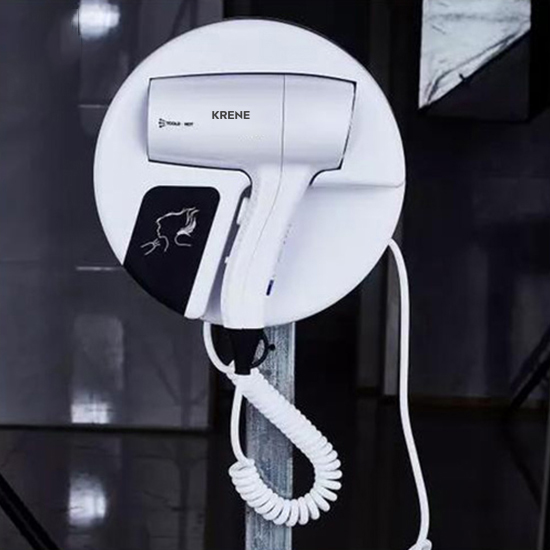 Máy sấy tóc 2 chiều nóng lạnh bảo vệ tóc chính hãng Krene INHSD-D90266 cao cấp công suất lớn to 1200W gắn tường